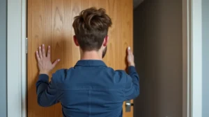 فني مفاتيح عند الباب